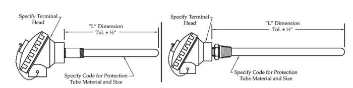Protection Tube Thermocouples-TPTC-Drawings